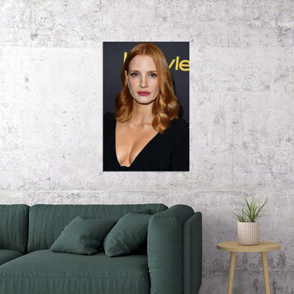 Jessica Chastain Celebrity Cinema Actor Star Poster Wall Art Print Home Wall Decor