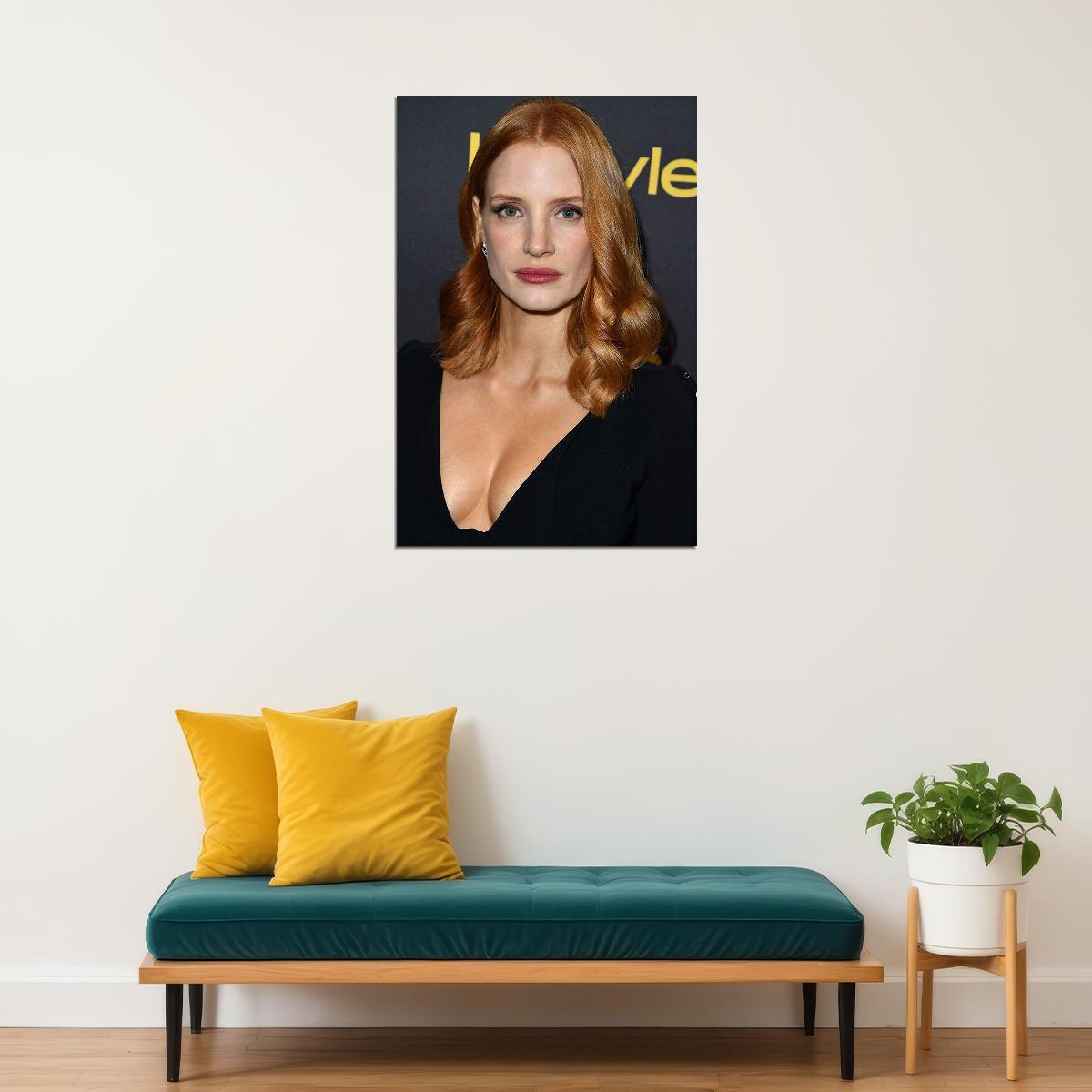 Jessica Chastain Celebrity Cinema Actor Star Poster Wall Art Print Home Wall Decor