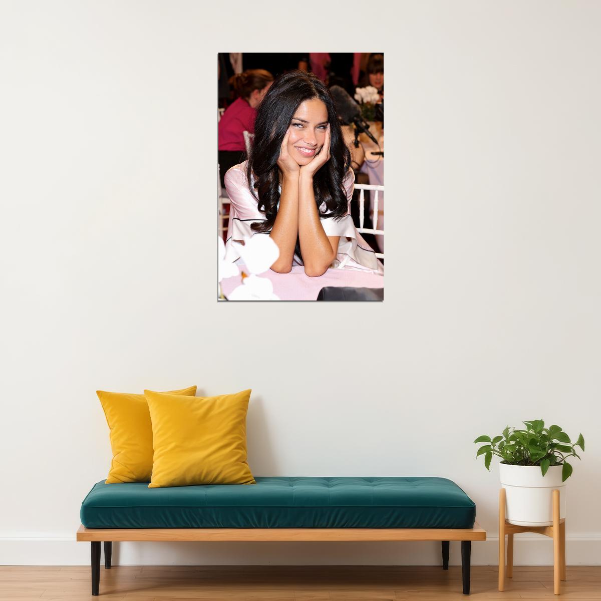 Adriana Lima Sexy Model Beauty Actress Star Poster Wall Art Print Home Wall Decor - xonomax