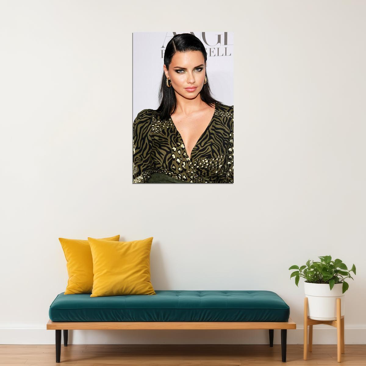 Adriana Lima Sexy Super Model Beauty Artist Poster Wall Art Print Home Wall Decor - xonomax