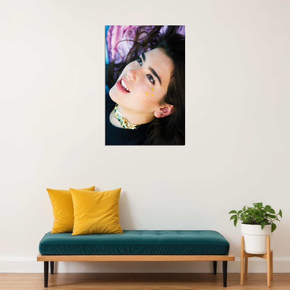 Dua Lipa Celebrity Tv Movie Actor Singer Star Poster Wall Art Print Home Wall Decor - xonomax