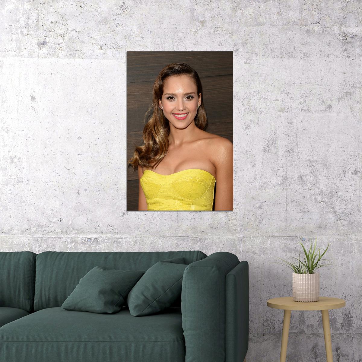 Jessica Alba Celebrity Movie Actress Star Poster Wall Art Print Home Wall Decor