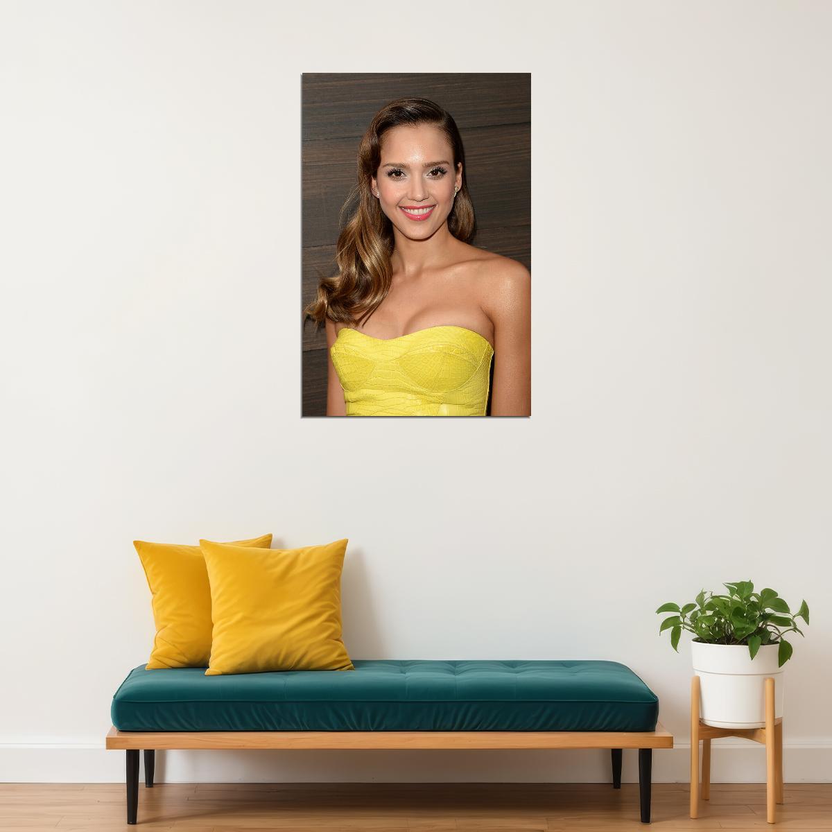 Jessica Alba Celebrity Movie Actress Star Poster Wall Art Print Home Wall Decor