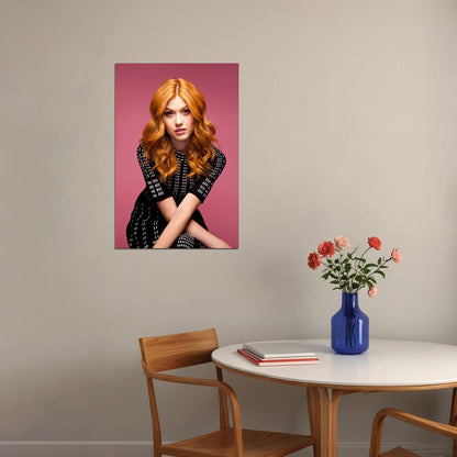 Katherine Mcnamara Actor America Movie Actor Poster Wall Art Print Home Wall Decor - xonomax