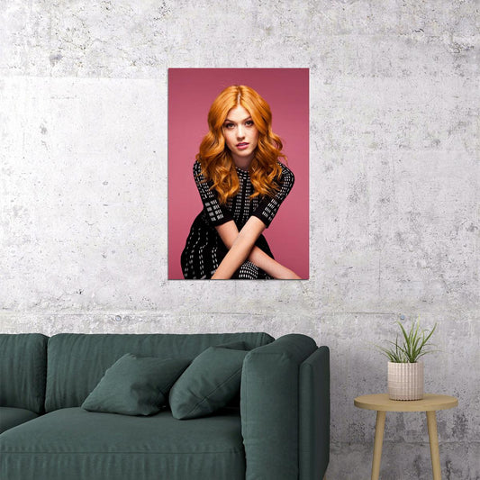Katherine Mcnamara Actor America Movie Actor Poster Wall Art Print Home Wall Decor - xonomax