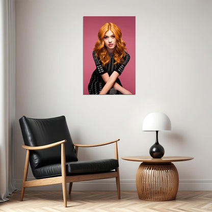 Katherine Mcnamara Actor America Movie Actor Poster Wall Art Print Home Wall Decor - xonomax
