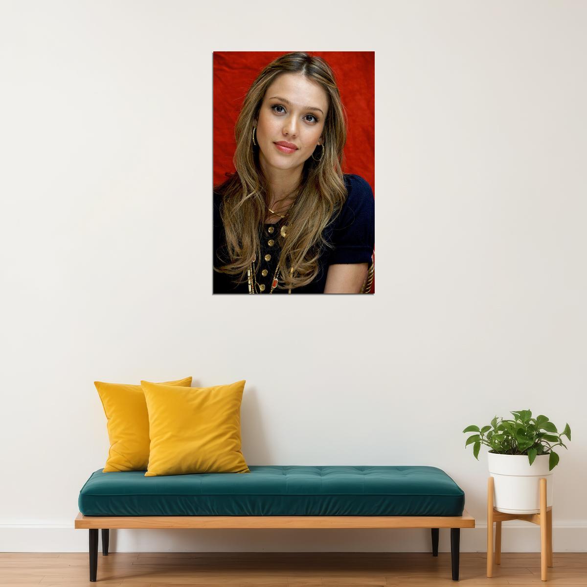 Jessica Alba Celebrity American Movie Actor Poster Wall Art Print Home Wall Decor