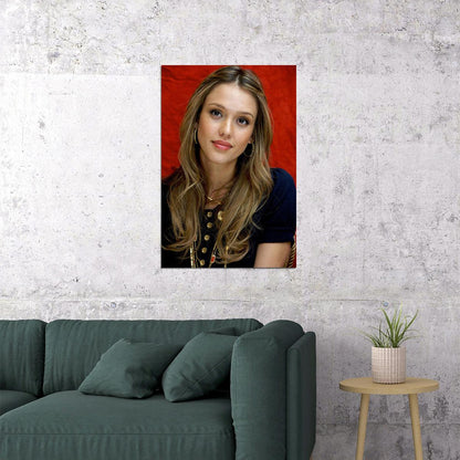 Jessica Alba Celebrity American Movie Actor Poster Wall Art Print Home Wall Decor