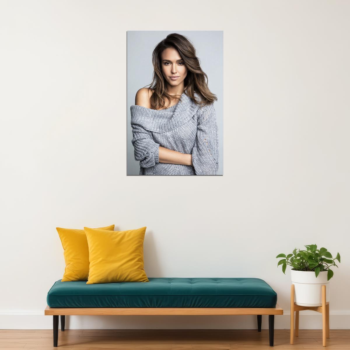 Jessica Alba Celebrity Tv Series Actress Idol Poster Wall Art Print Home Wall Decor