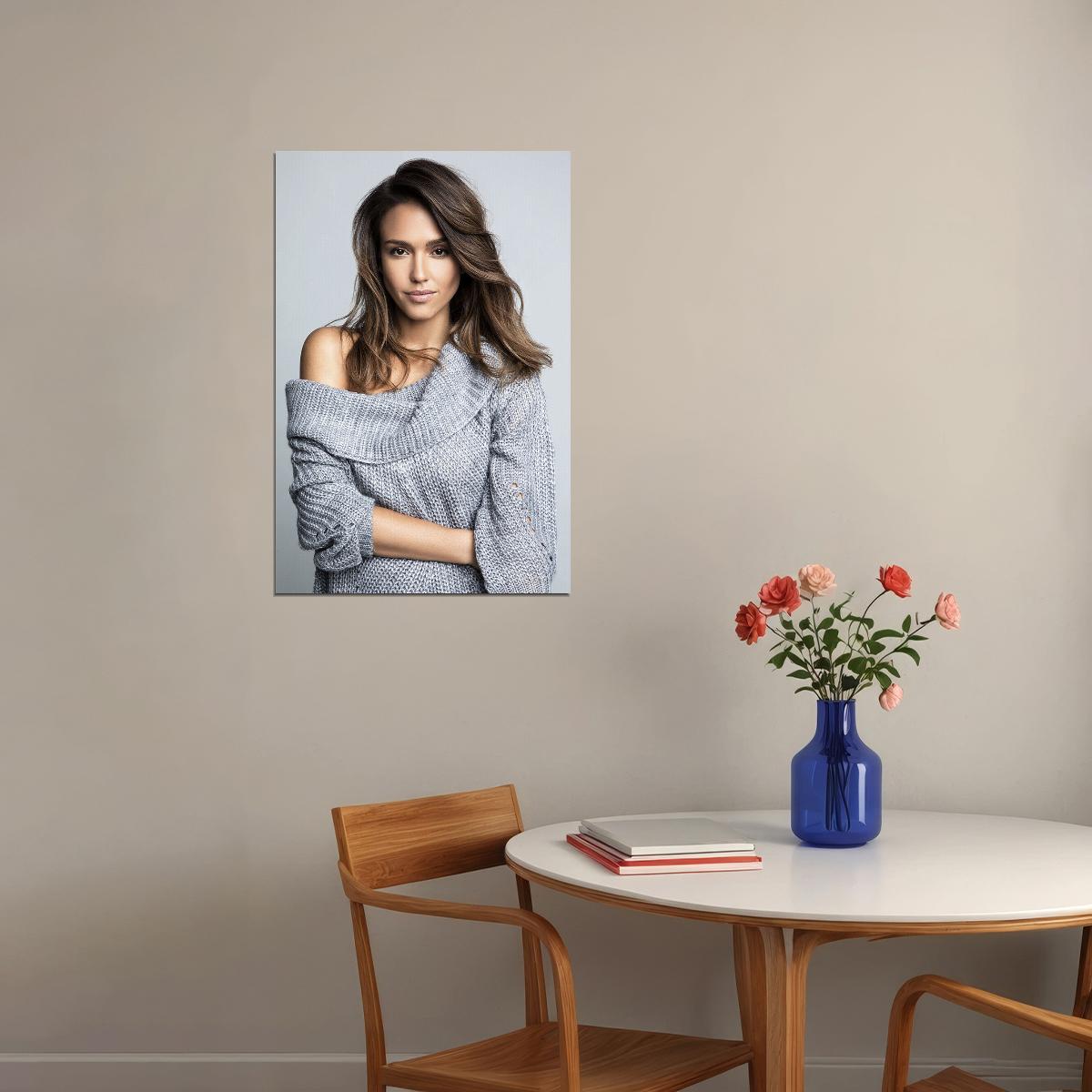 Jessica Alba Celebrity Tv Series Actress Idol Poster Wall Art Print Home Wall Decor