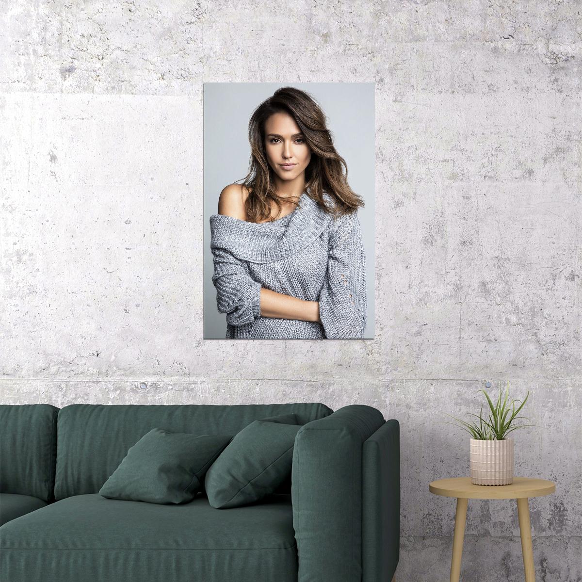 Jessica Alba Celebrity Tv Series Actress Idol Poster Wall Art Print Home Wall Decor