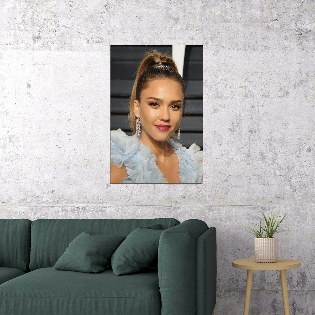 Jessica Alba Celebrity Cinema Actress Idol Poster Wall Art Print Home Wall Decor