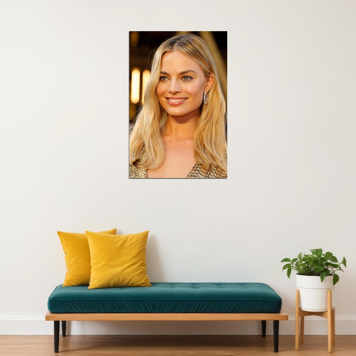 Margot Robbie Celebrity Beauty Actor Producer Idol Poster Wall Art Print Home Wall Decor - xonomax