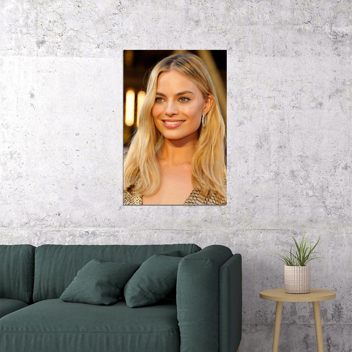 Margot Robbie Celebrity Beauty Actor Producer Idol Poster Wall Art Print Home Wall Decor - xonomax
