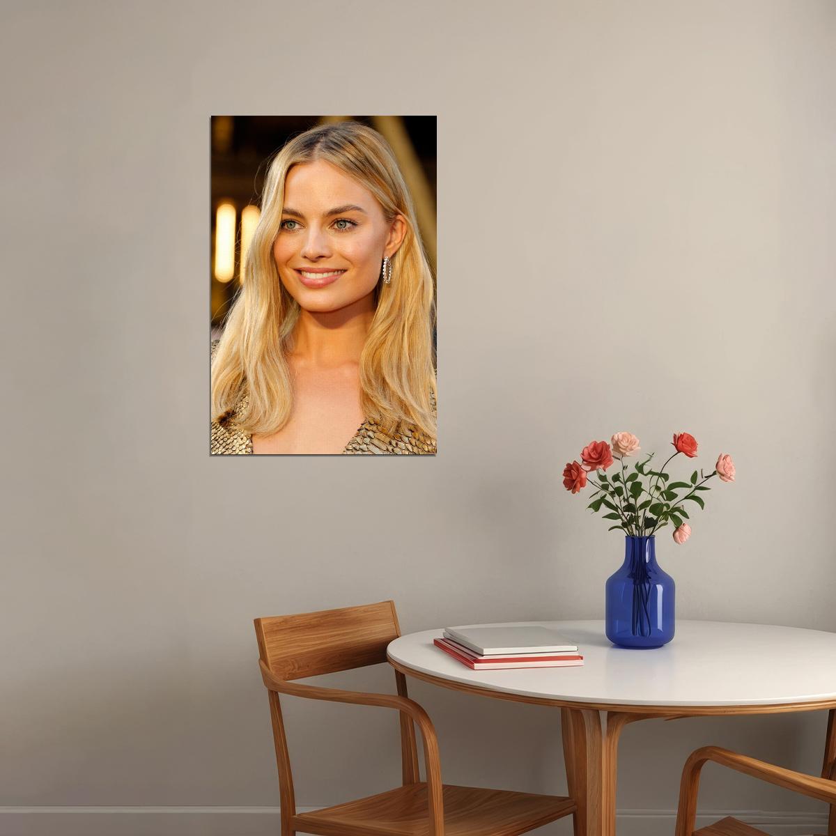 Margot Robbie Celebrity Beauty Actor Producer Idol Poster Wall Art Print Home Wall Decor - xonomax