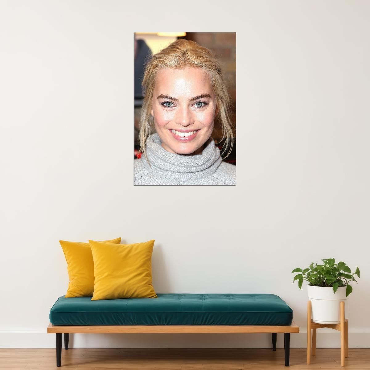 Margot Robbie Celebrity Tv Series Actor Idol Poster Wall Art Print Home Wall Decor - xonomax