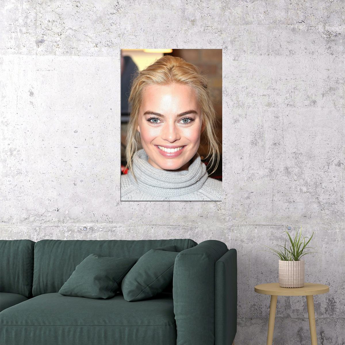 Margot Robbie Celebrity Tv Series Actor Idol Poster Wall Art Print Home Wall Decor - xonomax