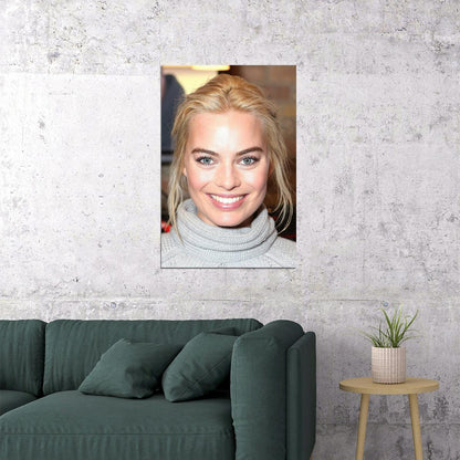 Margot Robbie Celebrity Tv Series Actor Idol Poster Wall Art Print Home Wall Decor - xonomax