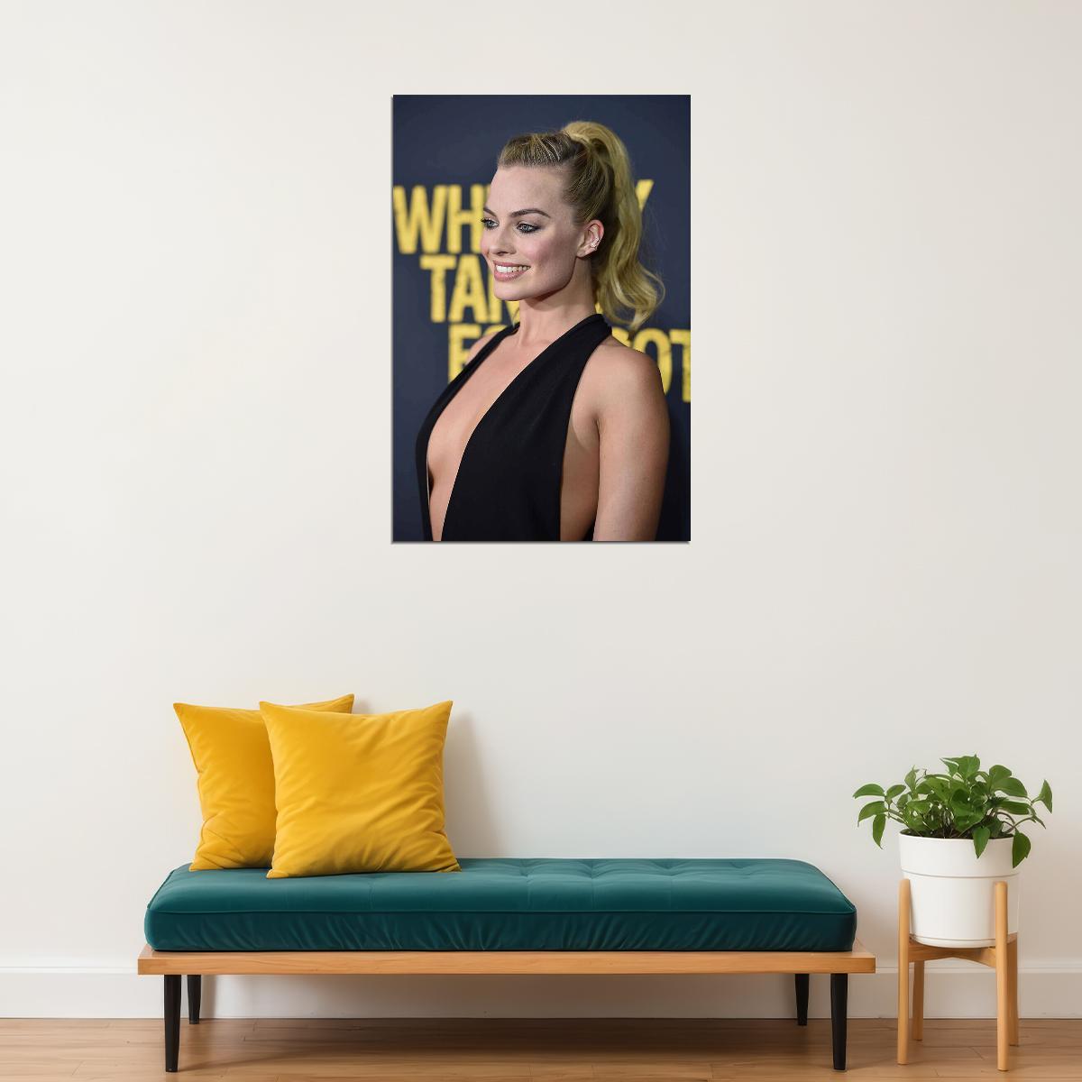 Margot Robbie Sexy Actor Producer Idol Poster Wall Art Print Home Wall Decor - xonomax