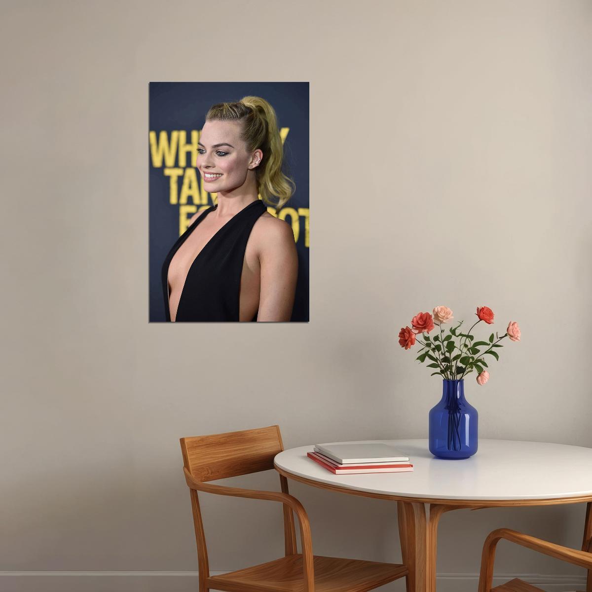 Margot Robbie Sexy Actor Producer Idol Poster Wall Art Print Home Wall Decor - xonomax