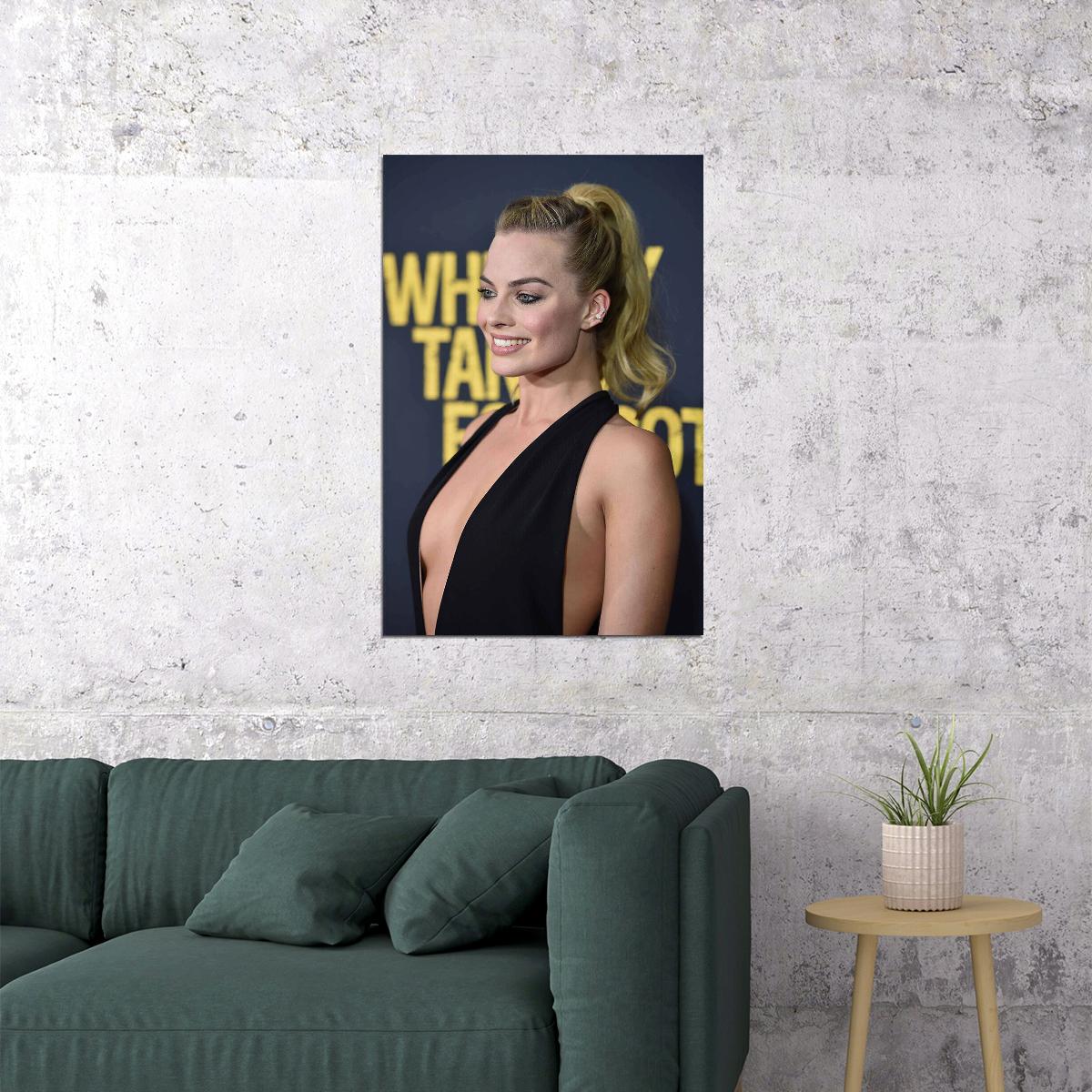 Margot Robbie Sexy Actor Producer Idol Poster Wall Art Print Home Wall Decor - xonomax