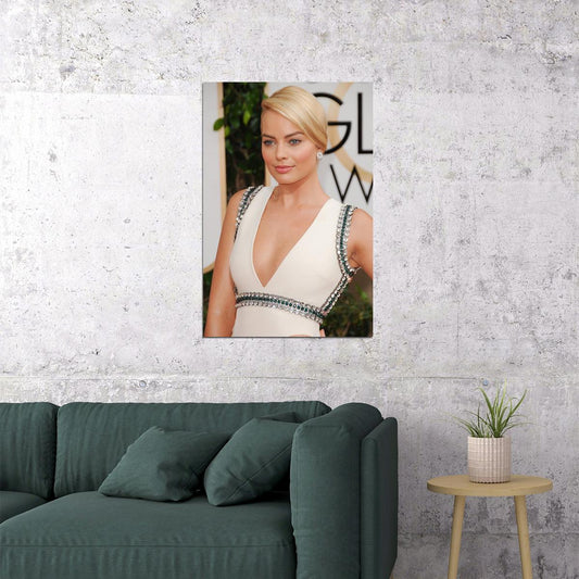 Margot Robbie Beauty Actress Producer Idol Poster Wall Art Print Home Wall Decor - xonomax