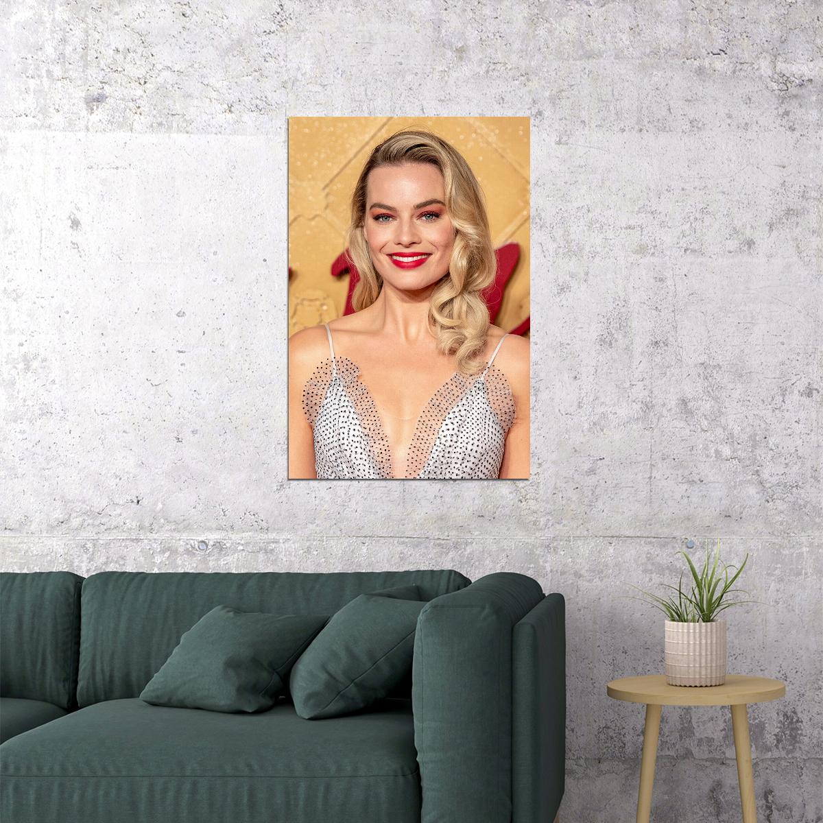 Margot Robbie Beauty Actress Producer Star Poster Wall Art Print Home Wall Decor - xonomax