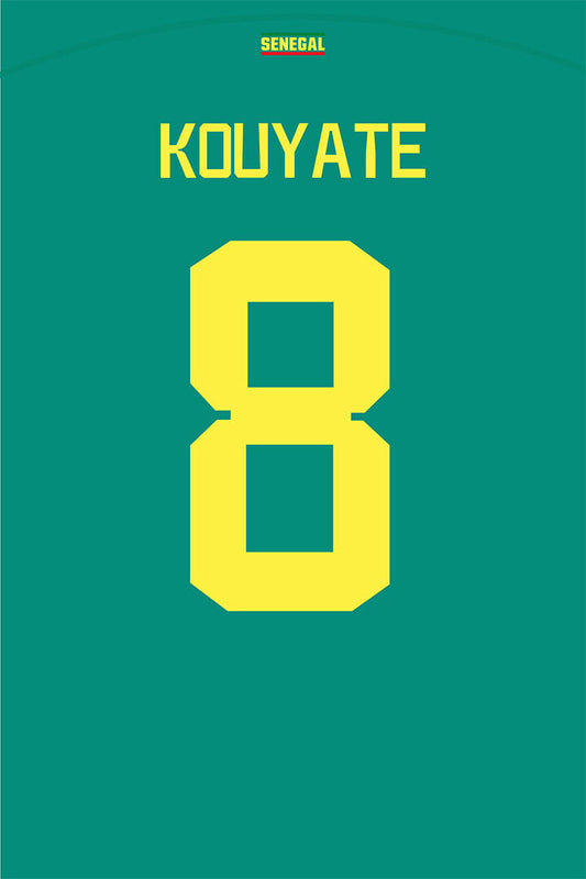 Senegal #8 Cheikhou Kouyate World Soccer Championship Poster Wall Art Print Home Wall Decor