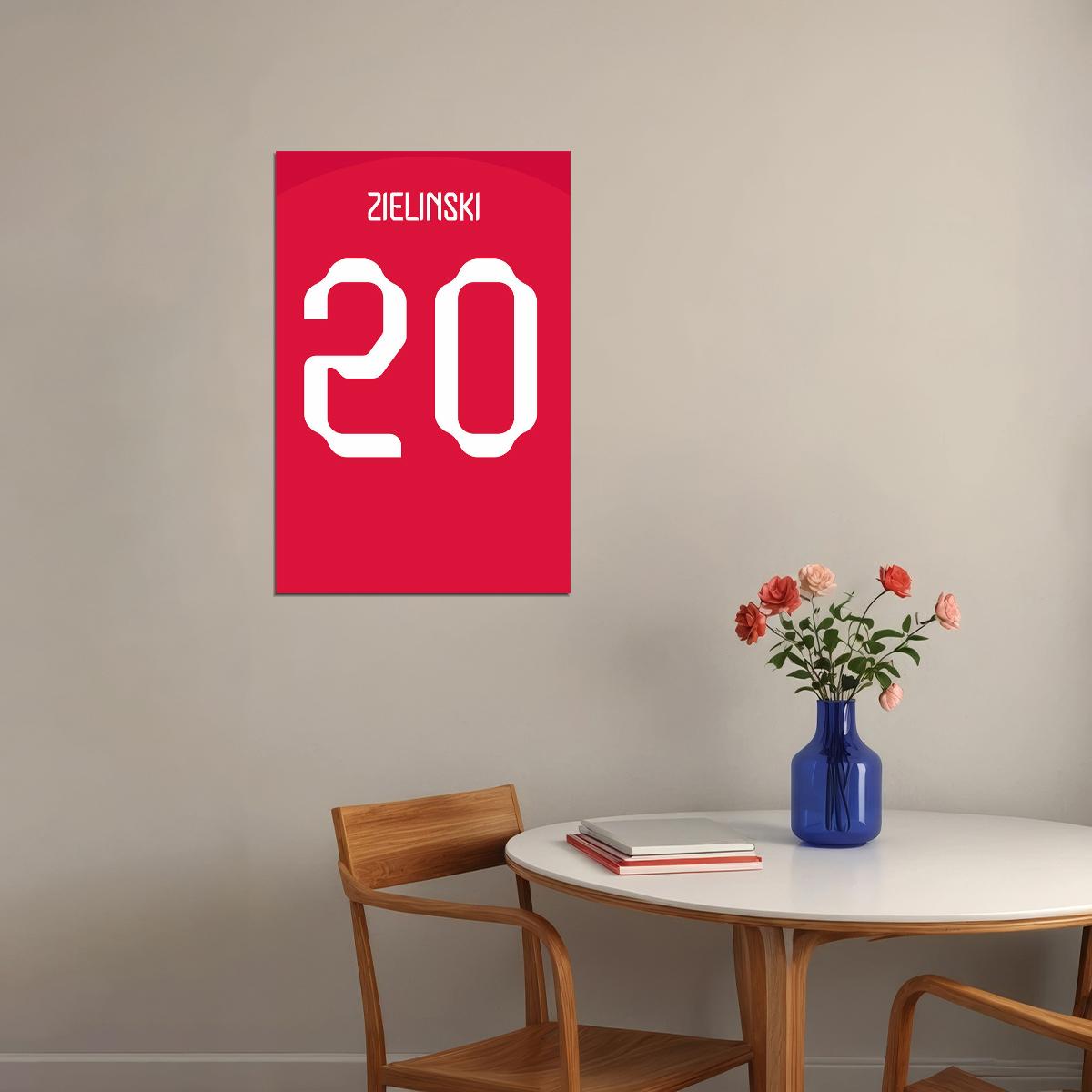 Poland #20 Piotr Zielinski World Soccer Championship Poster Wall Art Print Home Wall Decor - xonomax