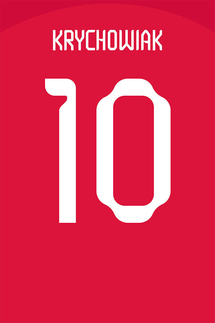 Poland #10 Grzegorz Krychowiak World Soccer Championship Poster Wall Art Print Home Wall Decor - xonomax