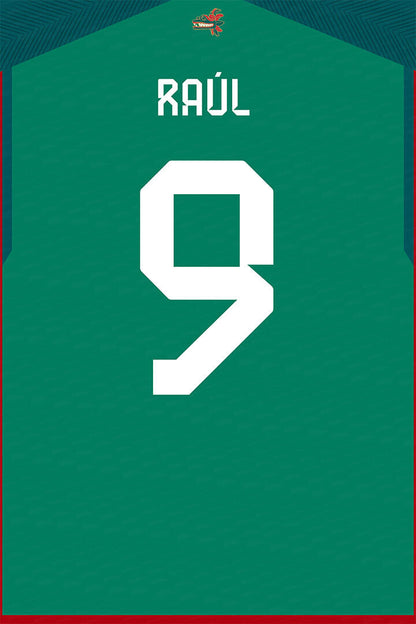 Mexico #9 Raul Jimenez World Soccer Championship Poster Wall Art Print Home Wall Decor - xonomax
