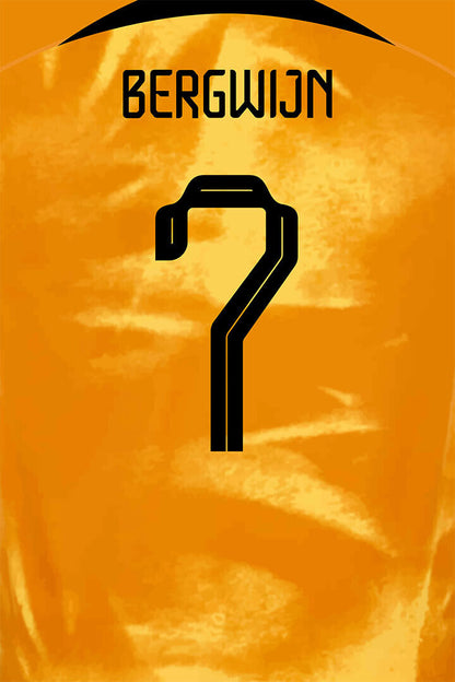 Netherlands #7 Steven Bergwijn World Soccer Championship Poster Wall Art Print Home Wall Decor - xonomax