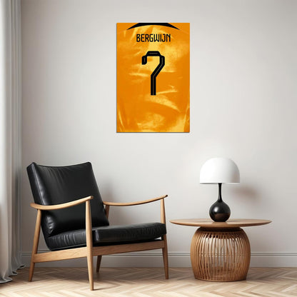 Netherlands #7 Steven Bergwijn World Soccer Championship Poster Wall Art Print Home Wall Decor - xonomax