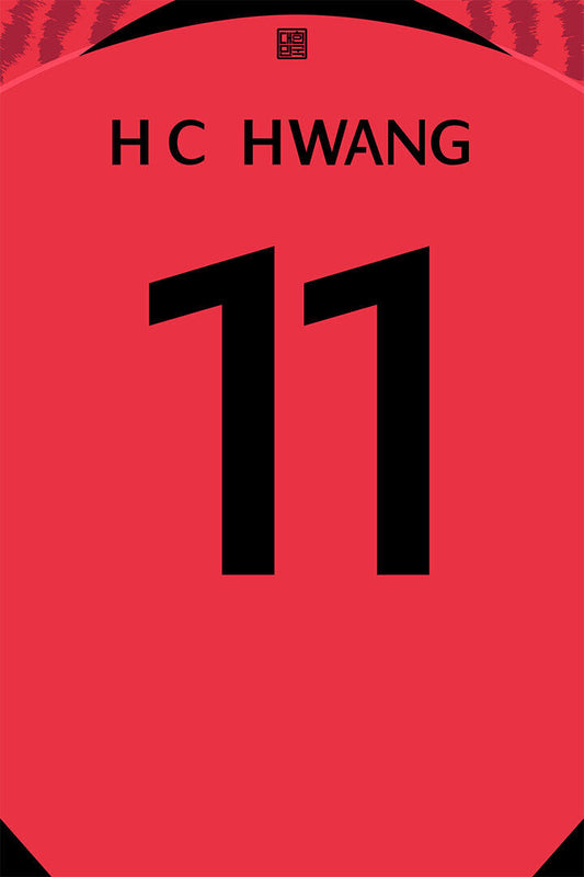 South Korea #11 Hwang Hee Chan World Soccer Championship Poster Wall Art Print Home Wall Decor - xonomax