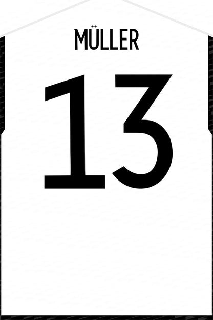 Germany #13 Thomas Muller World Soccer Championship Poster Wall Art Print Home Wall Decor - xonomax