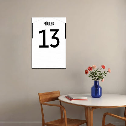 Germany #13 Thomas Muller World Soccer Championship Poster Wall Art Print Home Wall Decor - xonomax