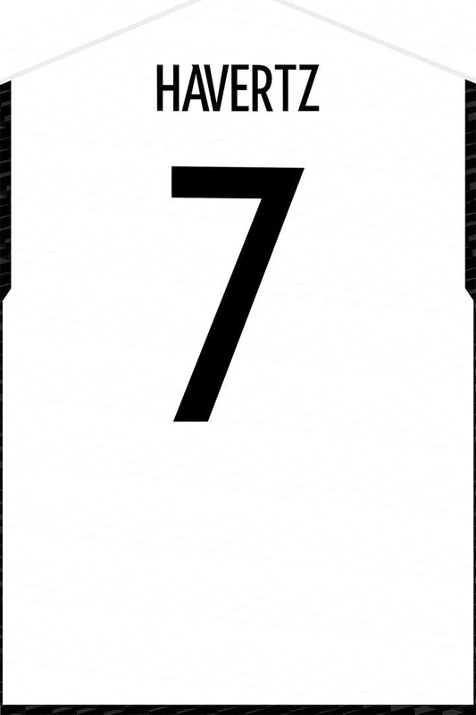 Germany #7 Kai Havertz World Soccer Championship Poster Wall Art Print Home Wall Decor - xonomax