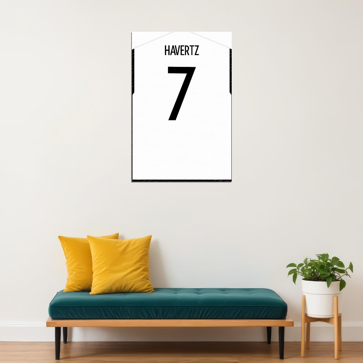 Germany #7 Kai Havertz World Soccer Championship Poster Wall Art Print Home Wall Decor - xonomax