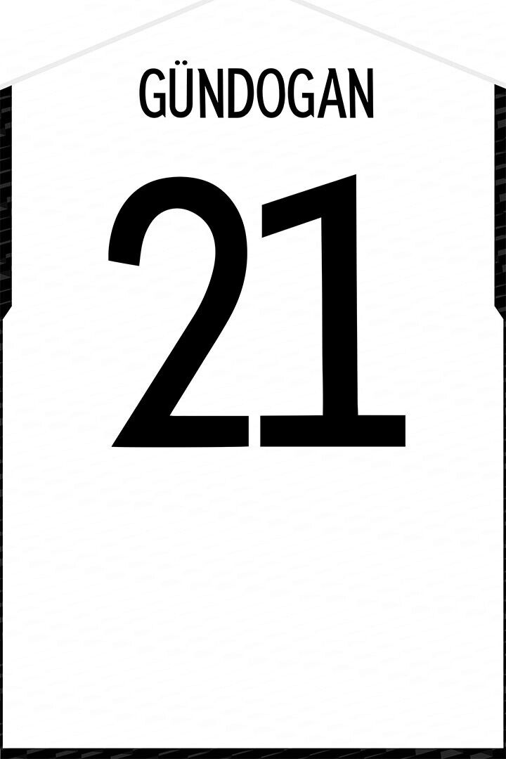 Germany #21 Ilkay Gundogan World Soccer Championship Poster Wall Art Print Home Wall Decor - xonomax