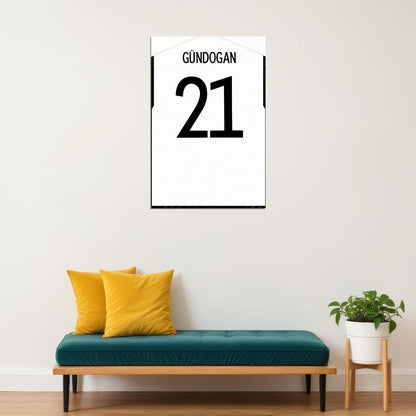 Germany #21 Ilkay Gundogan World Soccer Championship Poster Wall Art Print Home Wall Decor - xonomax