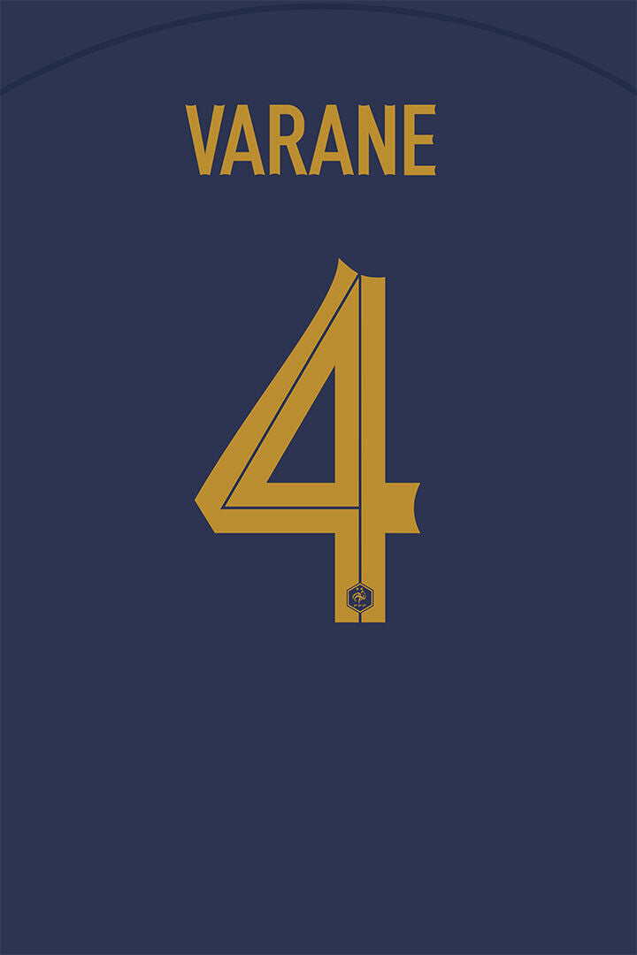 France #4 Raphael Varane World Soccer Championship Poster Wall Art Print Home Wall Decor - xonomax