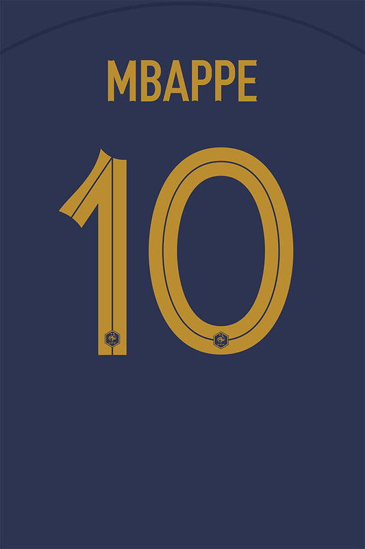 France #10 Kylian Mbappe World Soccer Championship Poster Wall Art Print Home Wall Decor - xonomax