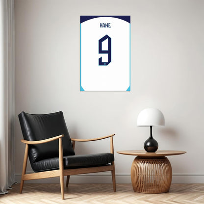Harry Kane #9 England World Soccer Championship Poster Wall Art Print Home Wall Decor - xonomax