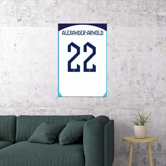 England #22 Trent Alexander World Soccer Championship Poster Wall Art Print Home Wall Decor - xonomax
