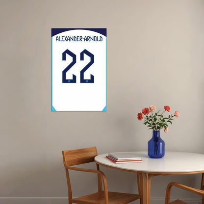 England #22 Trent Alexander World Soccer Championship Poster Wall Art Print Home Wall Decor - xonomax