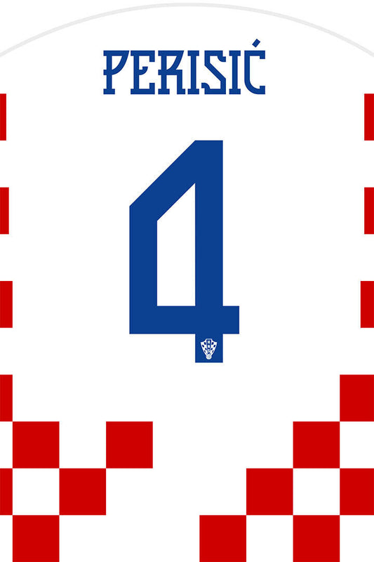 Croatia #4 Ivan Perisic World Soccer Championship Poster Wall Art Print Home Wall Decor - xonomax