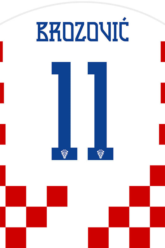 Croatia #11 Marcelo Brozovic World Soccer Championship Poster Wall Art Print Home Wall Decor - xonomax