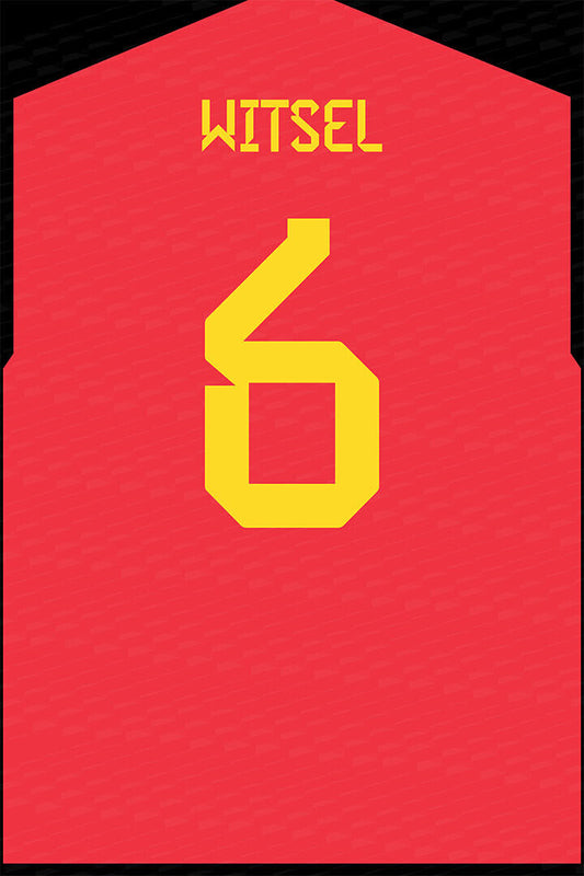 Belgium #6 Axel Witsel World Soccer Championship Poster Wall Art Print Home Wall Decor - xonomax