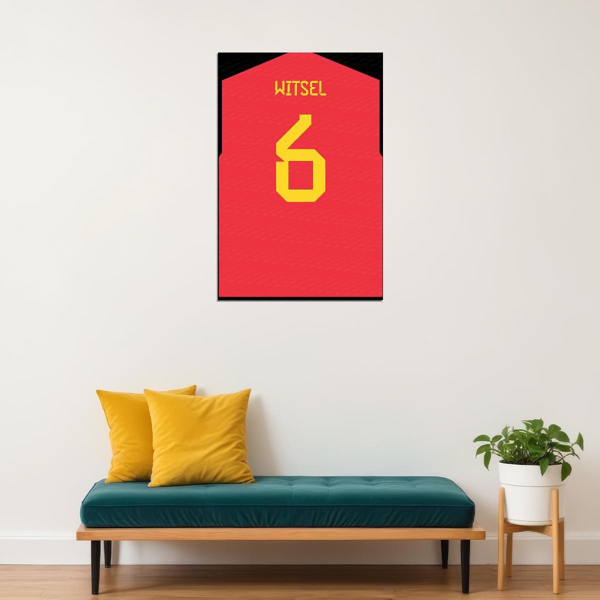 Belgium #6 Axel Witsel World Soccer Championship Poster Wall Art Print Home Wall Decor - xonomax