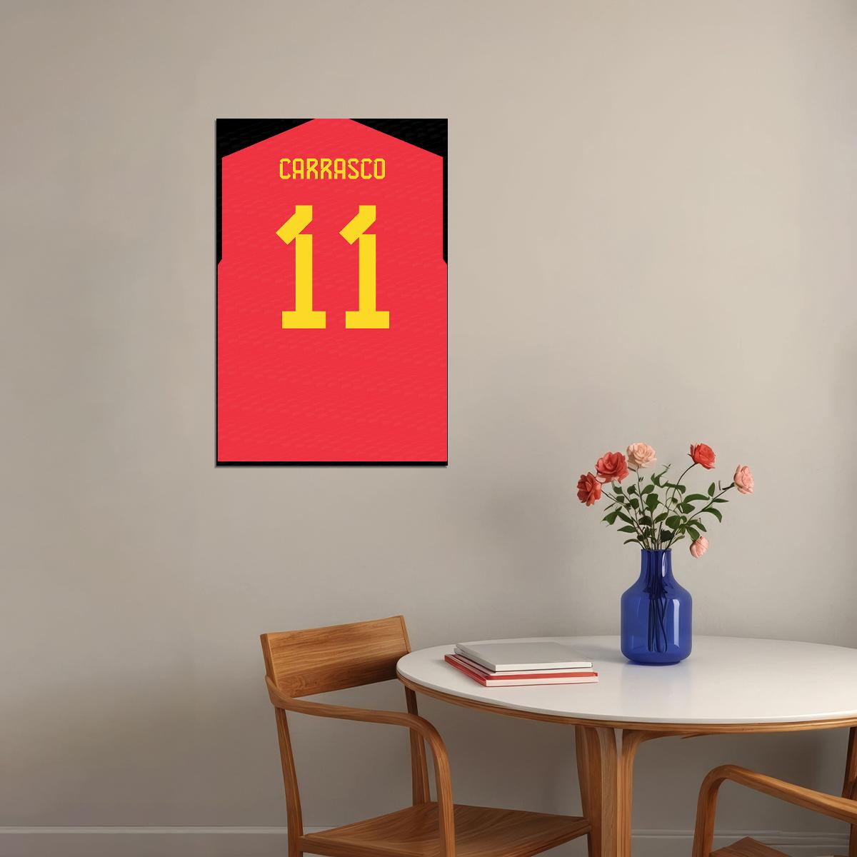 Belgium #11 Yannick Carrasco World Soccer Championship Poster Wall Art Print Home Wall Decor - xonomax